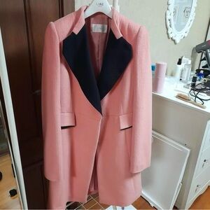 LINE Korean Pink Wool Dress Coat - Size 2